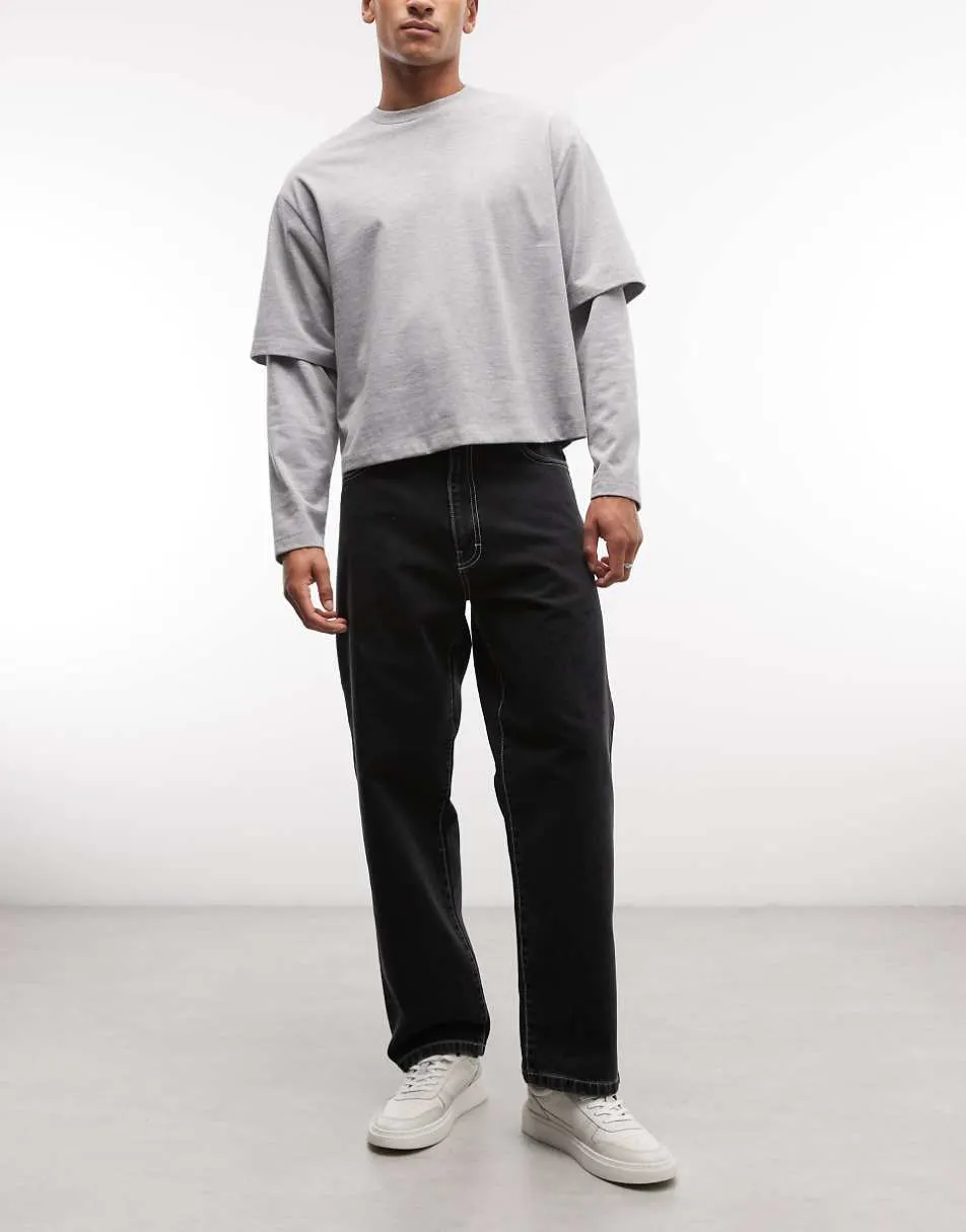 Stan Ray denim relaxed fit jeans in black