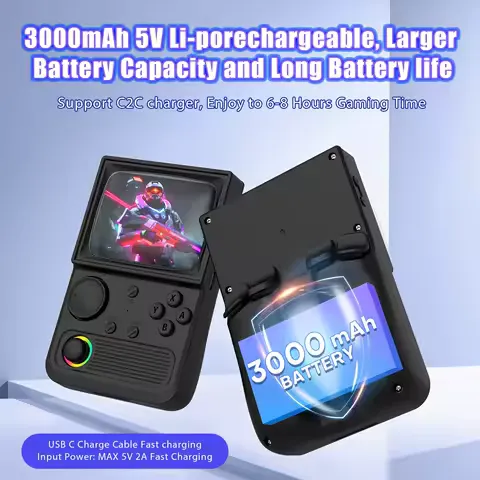 AISLPC R35 Retro Handheld Game Console Wifi Online 2 Player Playing 64GB 3.5 Inch IPS Screen 3500mAh Portable Pocket Video Player