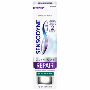 Sensodyne Clinical Repair Pulizia Profonda,inizia a riparare i Denti Sensibili in 2 min*,Menta,75ml