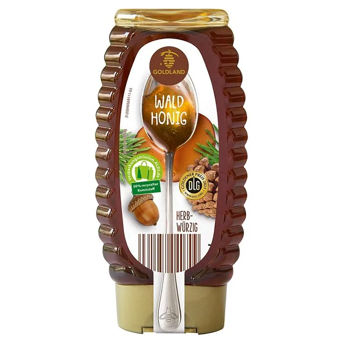 GOLDLAND Honig in der Dosierflasche 0,5 kg, Wald