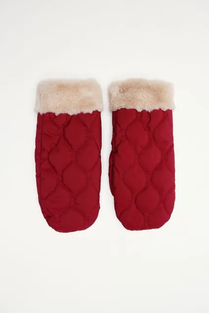 Wanten padded met fake fur