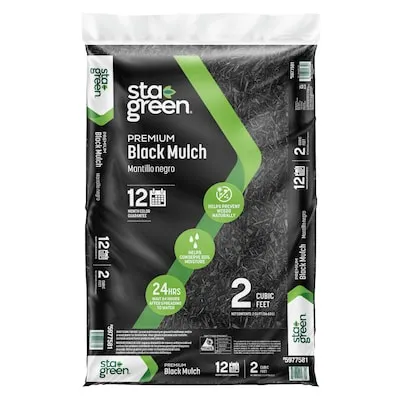 Premium 2-cu ft Black Mulch