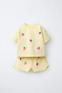 STRIPED T-SHIRT WITH BOWS