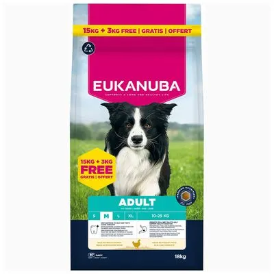 Eukanuba Premium Nutrition Adult Medium Breed poulet