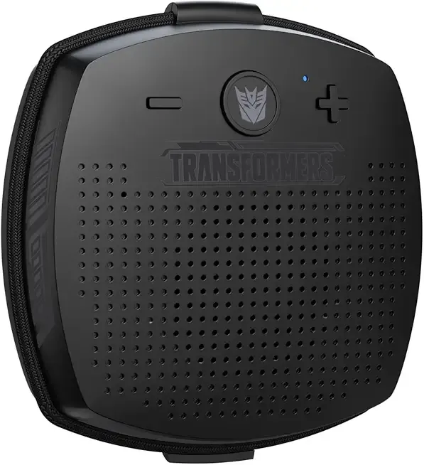 Transformers TF-Y16 FlexCube Design Bluetooth Speaker 45mm 4.3W Portable TWS Wireless Speaker IPX5 Waterproof, TWS Stereo Pairing, Built-in Mic, 800mAh, Travel, Camping & Outdoor (Megatron Black)