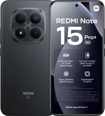 Xiaomi Redmi Note 15 PRO+ 5G Smartphone 8/256GB 6.83" schwarz