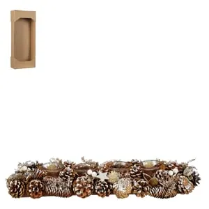 Centro de mesa winter 54x16x10 cm