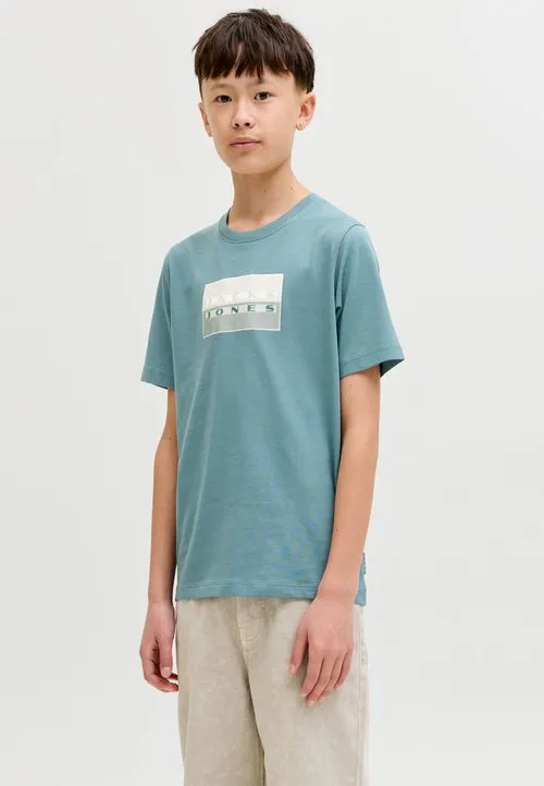 JCOFUSION DOTS PRINT TEE SS CN SN JNR - T-shirts med print - north atlantic
