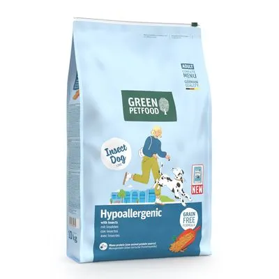 Green Petfood InsectDog Hypoallergénique avec insectes