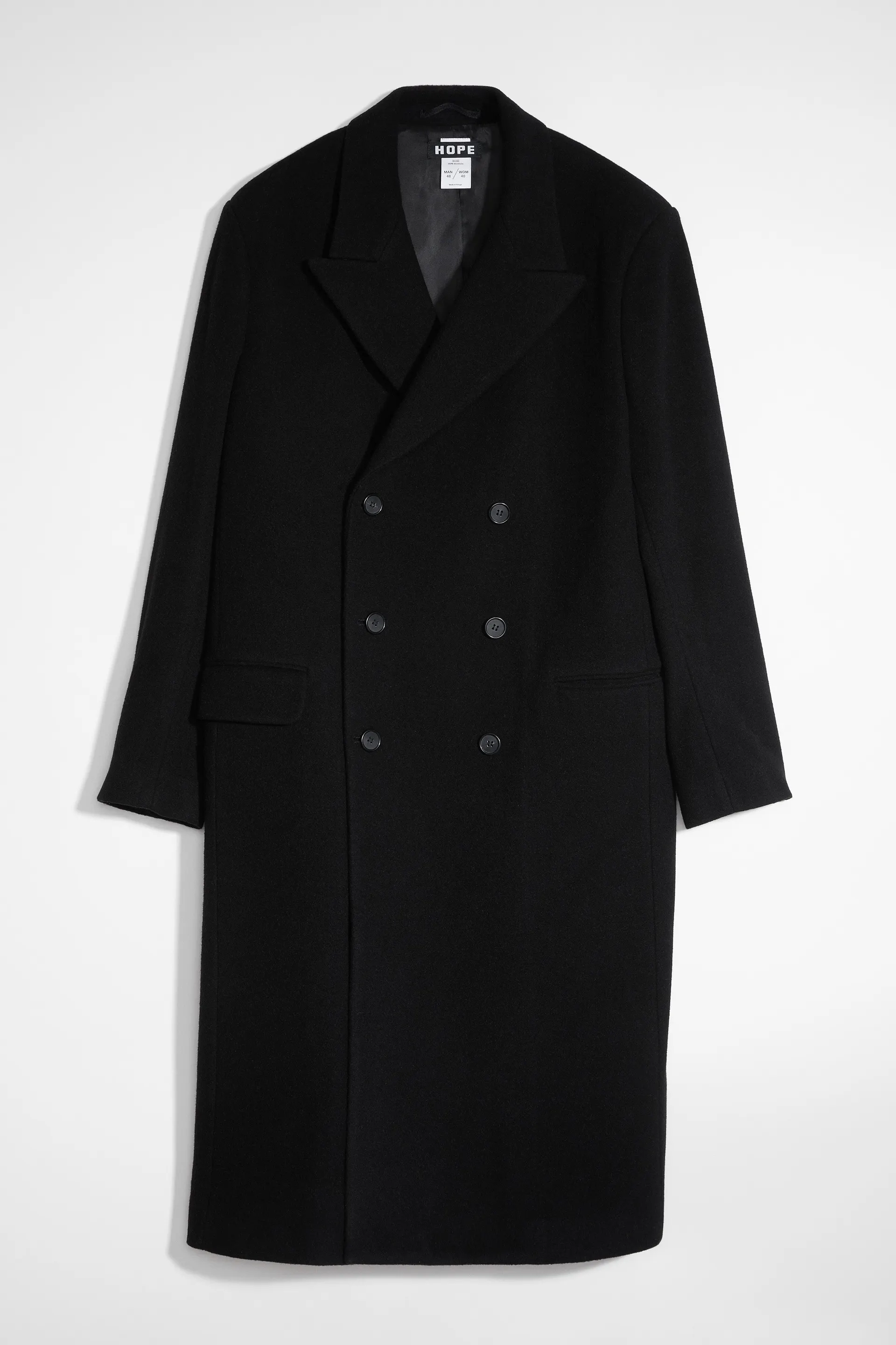 Relaxed Double Breasted Coat