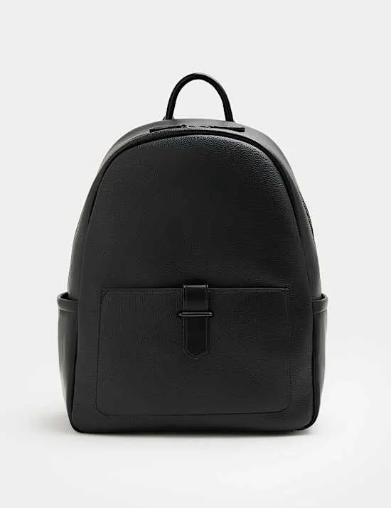 Mock Leather Backpack
