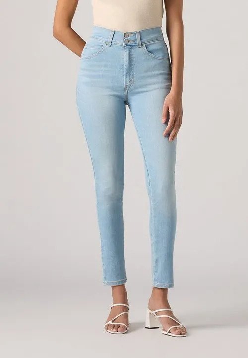 RETRO HIGH SKINNY DOUBLE BUTTON - Jeans Skinny Fit - cut it close no dx