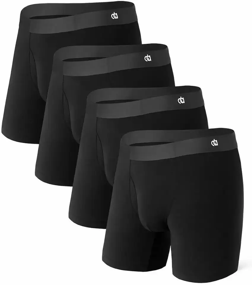 Men's Ultra Soft Underwear Modal Boxer Briefs Slim Fit 6.5"