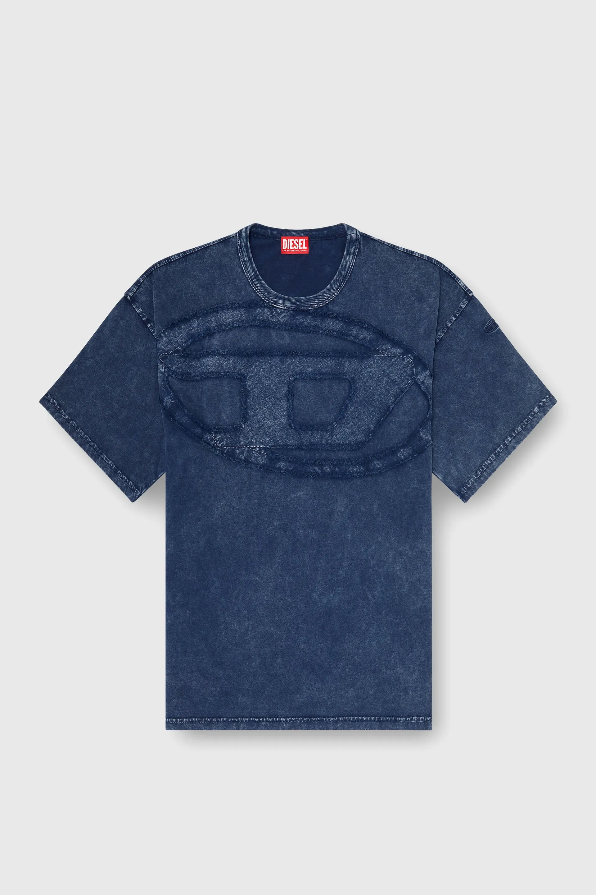 Relaxed cotton T-shirt with Oval D applique