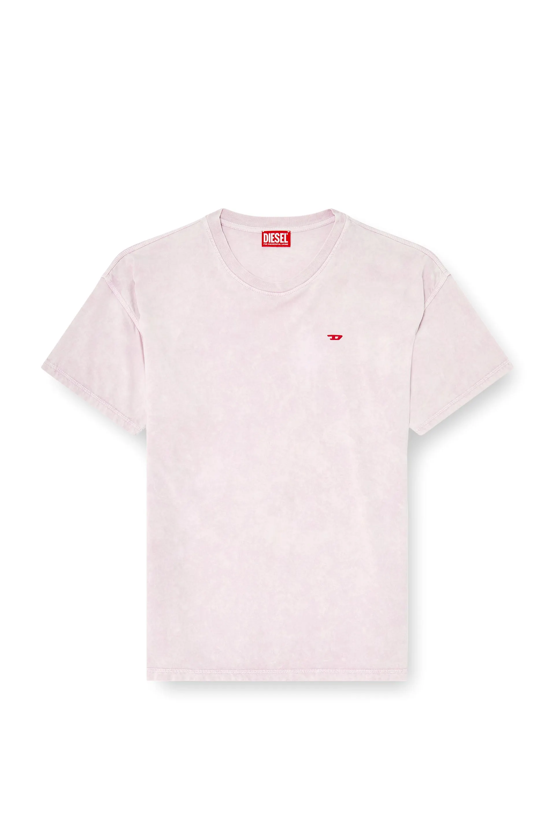 Cotton T-shirt with treated effect