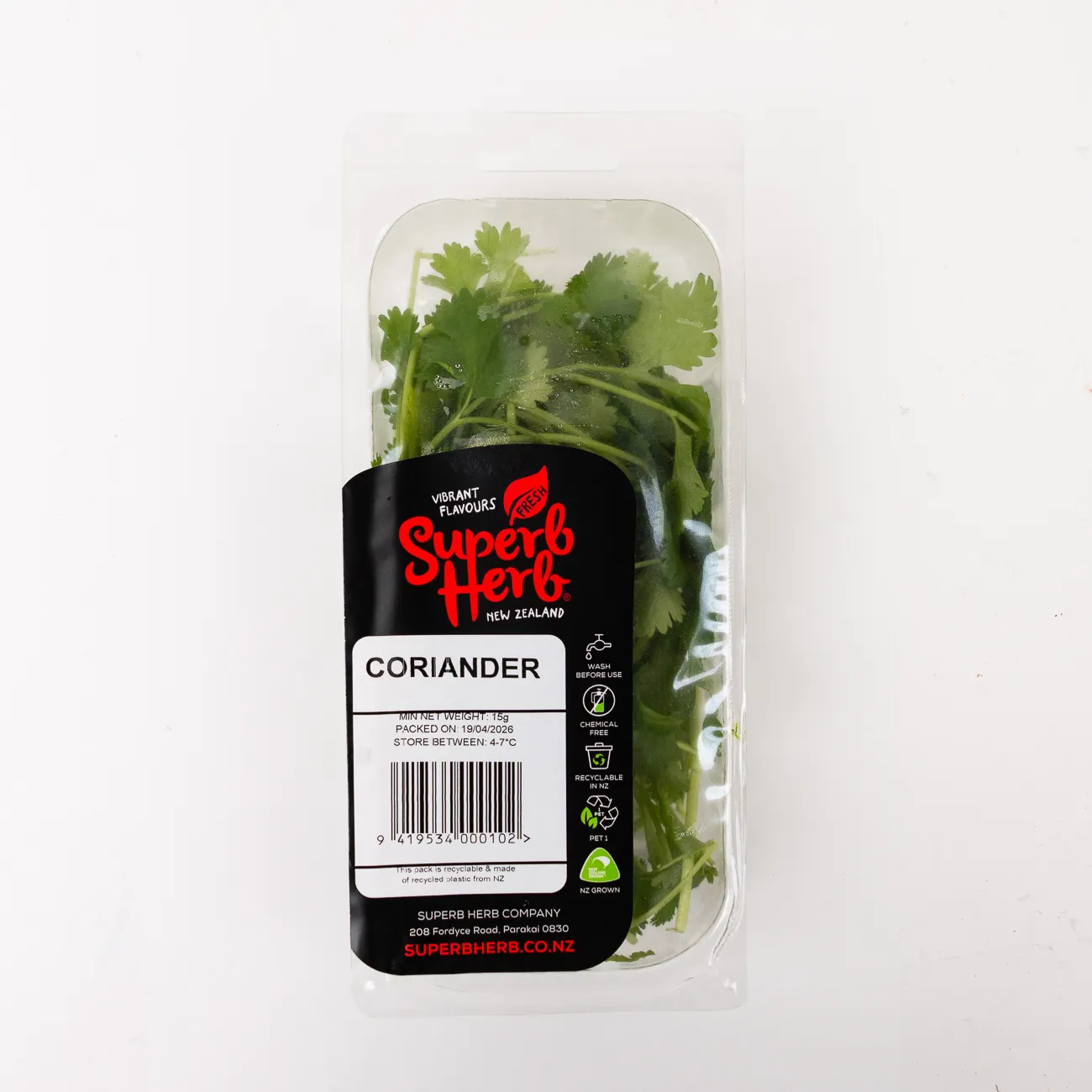 superb herb coriander prepack 15g