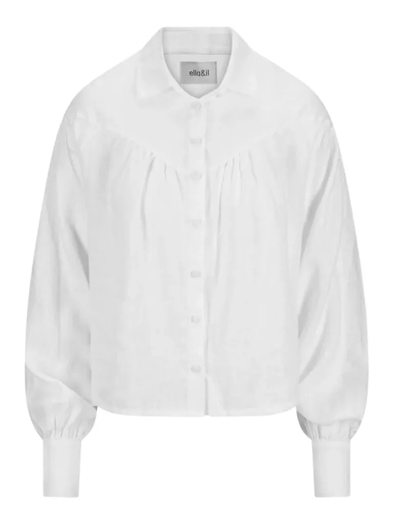 Linde Linen Blouse - Hvit