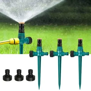 Pezzi di Irrigatori Giardino Irrigatore Rotativo Regolabile per Prato Sistema Irrigazione Automatica per Prati Giardini Cortili Piante Fiori Ortaggi