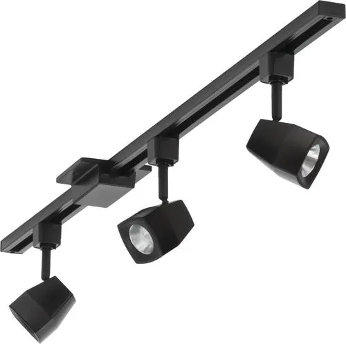 Lithonia Lighting® Square Head Black 3-Light Integrated LED Track Light Set