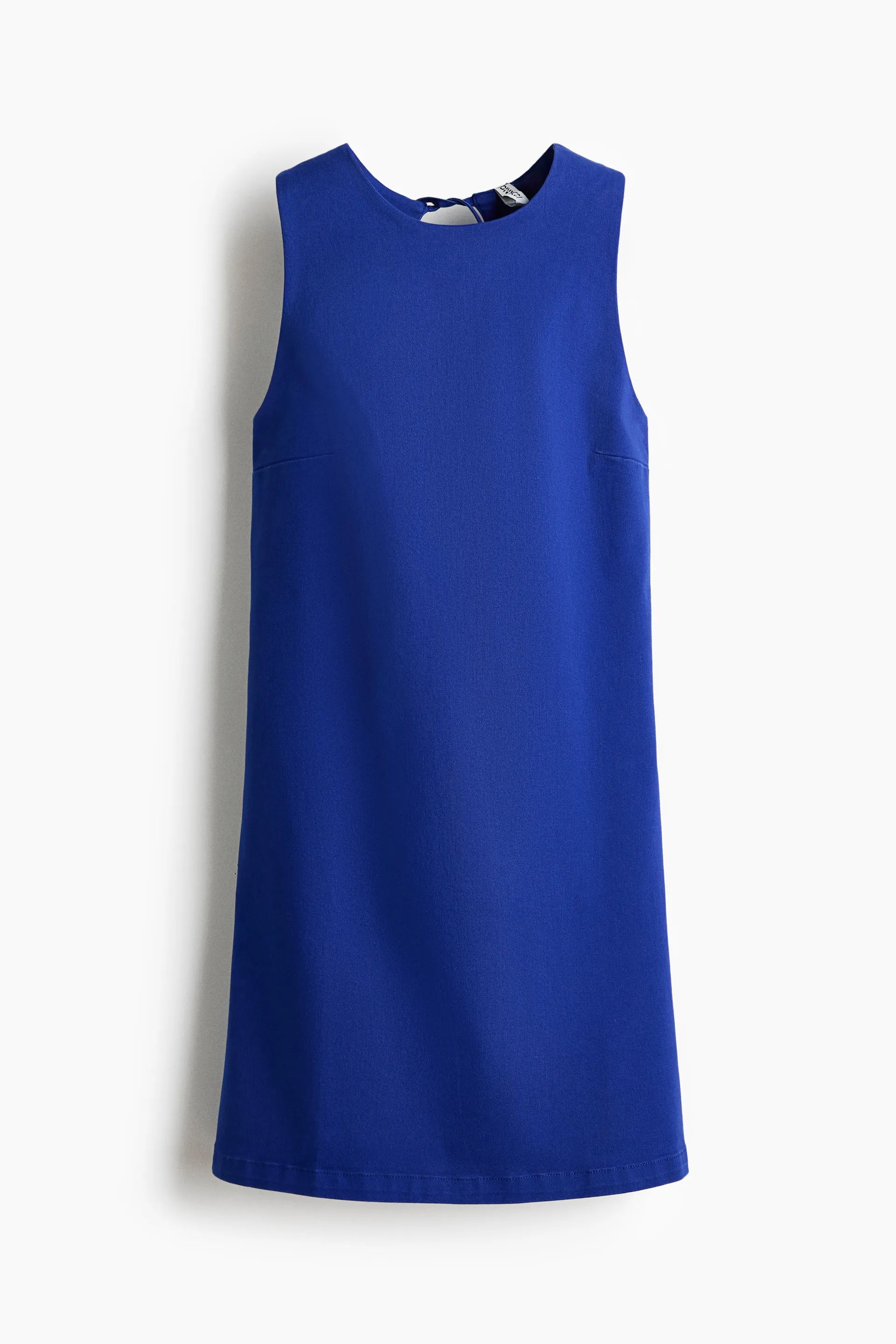 Vestido de sarga con espalda descubierta