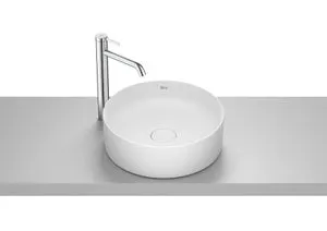 Lavabo de sobreponer Terra brillante 39x13x39 cm