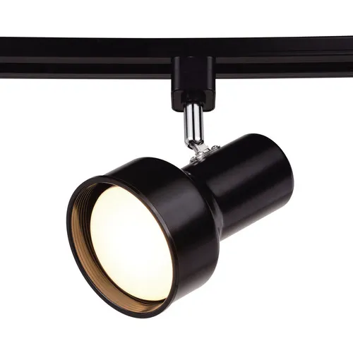 Patriot Lighting® Step Cylinder 1-Light Black Track Lighting Head