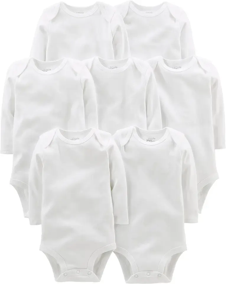 Unisex Baby 7-pack Long Sleeve Bodysuit
