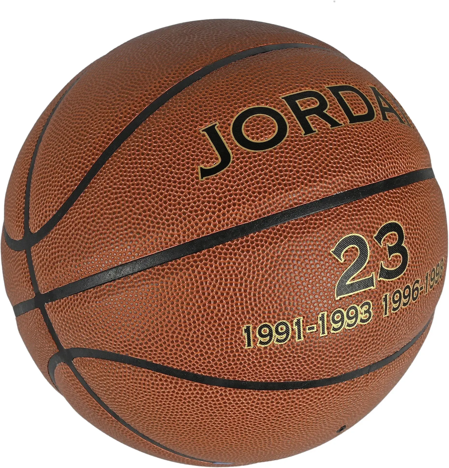 Premium Composite Leather 23# Basketball & - Official Size 7 (29.5”) Streetball, Made for Indoor and Outdoor Basketball Games Brown-Blue