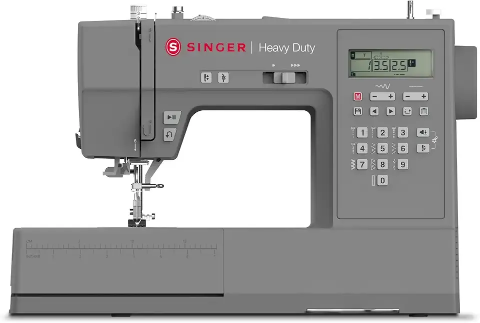 SINGER Heavy Duty 6700C Computerized Sewing Machine with Accessory Kit | Strong Motor with Enhanced Piercing Power, 411 Stitch Applications, LCD Screen, Full Metal frame & 1-step Buttonhole