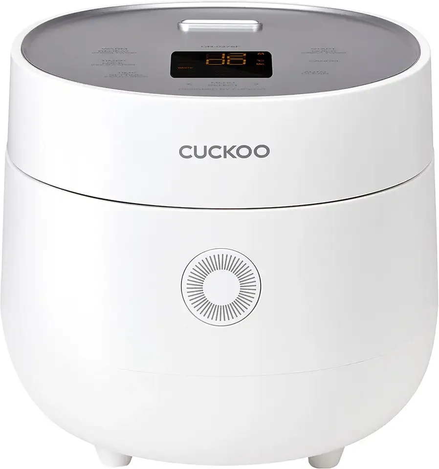 CUCKOO Micom Fuzzy Logic Rice Cooker, 6-Cup Cooked, White, CR-0375FW | Small 3-Cup Uncooked Capacity, Nonstick Inner Pot, 9 Cooking Modes, Quick White Rice in 26-28 Minutes, Auto Clean