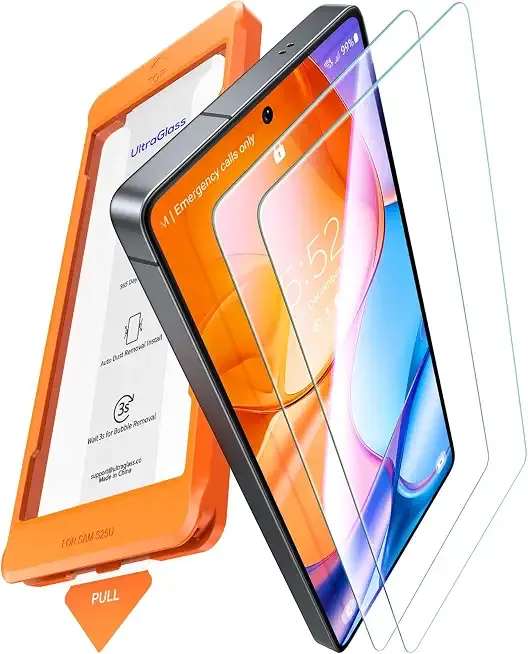 UltraGlass TOP 9H+ Armor for Samsung Galaxy S25 Ultra Screen Protector | NO.1 Military Grade Shatterproof, Screen Protector 25 Ultra Tempered Glass S25Ultra, Longest Durable, Auto Install, 2 Pack
