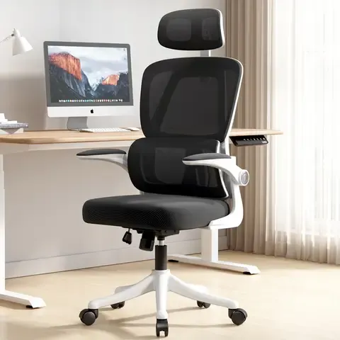 Silla Amia Ergonómica Silla De Escritorio Soporte Lumbar Elástico Giratoria Oficina