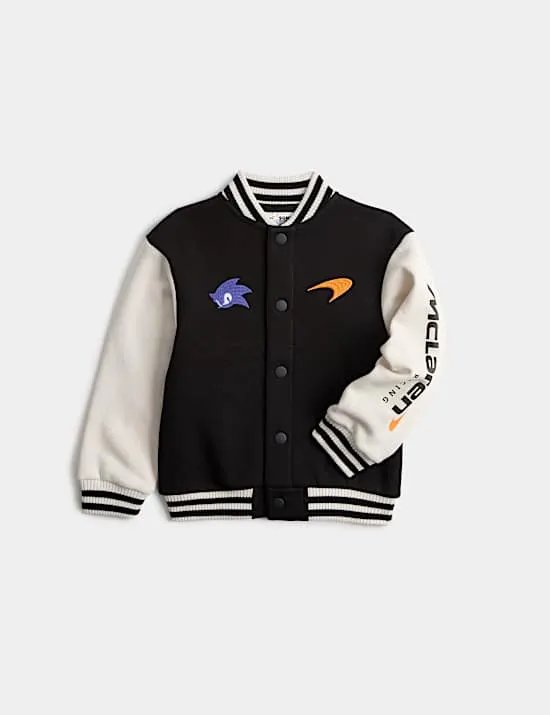 Bomberjacke mit hohem Baumwollanteil und Sonic™ X McLaren™-Motiv (2–8 Jahre)