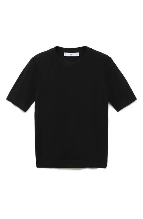 MANGO Short Sleeve Sweater