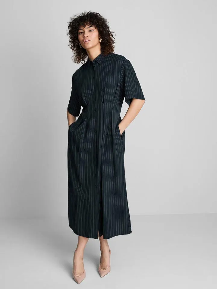 Robe-chemise mi-longue