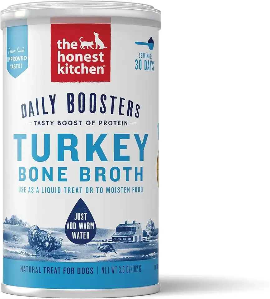 The Honest Kitchen Daily Boosters: Instant Turkey Bone Broth With Turmeric, 3.6 Oz
