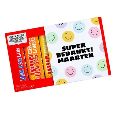 Tony’s Chocolonely | Proeverijtje | Bedankt met eigen naam | 288g