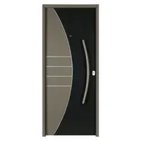Puerta de exterior acero bicolor 80 x 200 x 10 cm izquierda