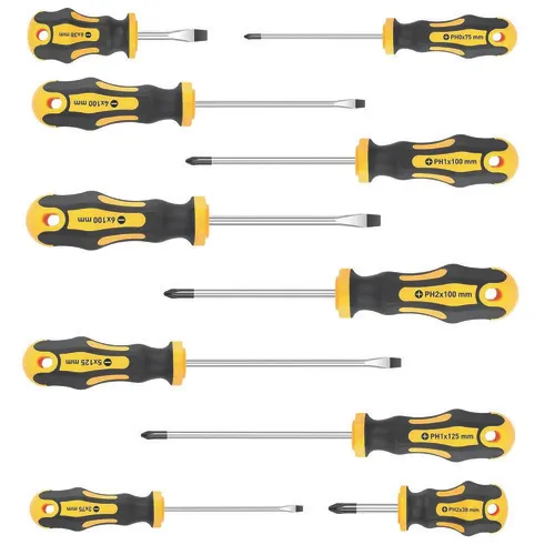 Amartisan® Phillips and Slotted Screwdriver Set - 10 Piece