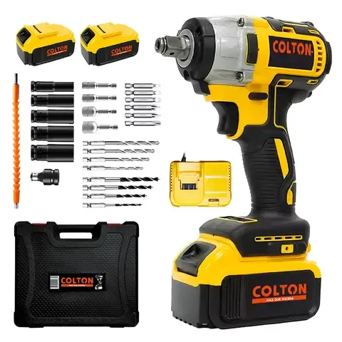 Llave Impacto 350N/M + Accesorios + 2 Baterías