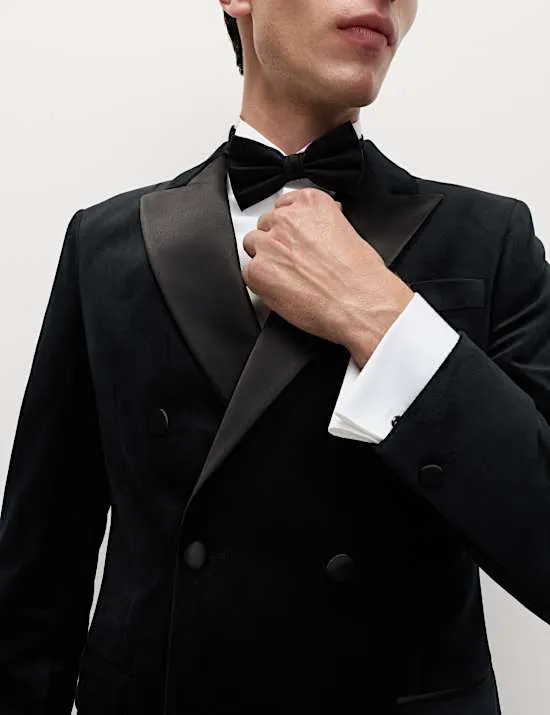 Tailored Fit Velvet Suit Jacket