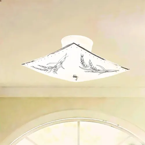 Patriot Lighting® Harvest White 2-Light Semi-Flush Mount Ceiling Light