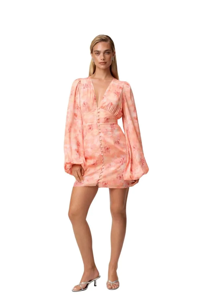 Florence Dress - Peach