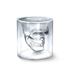 75 ml Crystal Skull Shot Glass Cup Whiskey Glass