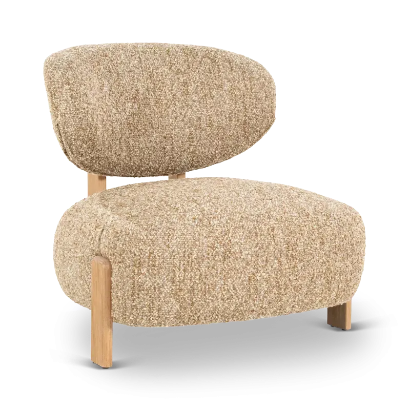 Fauteuil Reza naturel - Bay Taupe