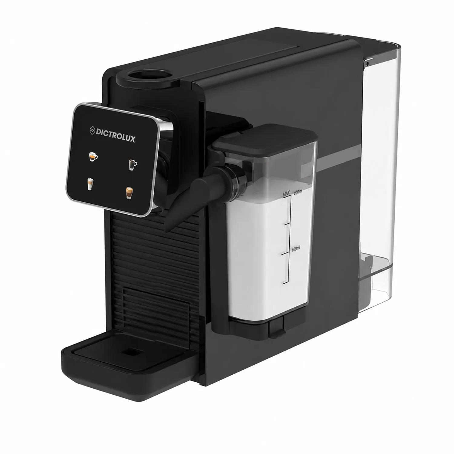Macchina da Caffè Digitale Express & Milk Black 1400 Watt