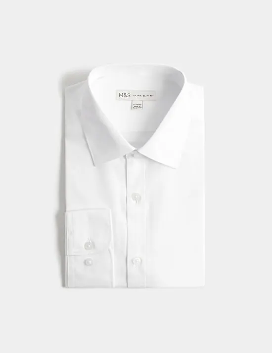 T-Shirt aus Baumwollmischgewebe in schmaler Passform