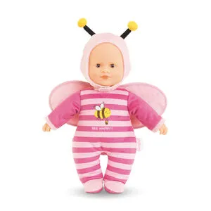 Poupon P'tit Cœur Abeille à rayures roses