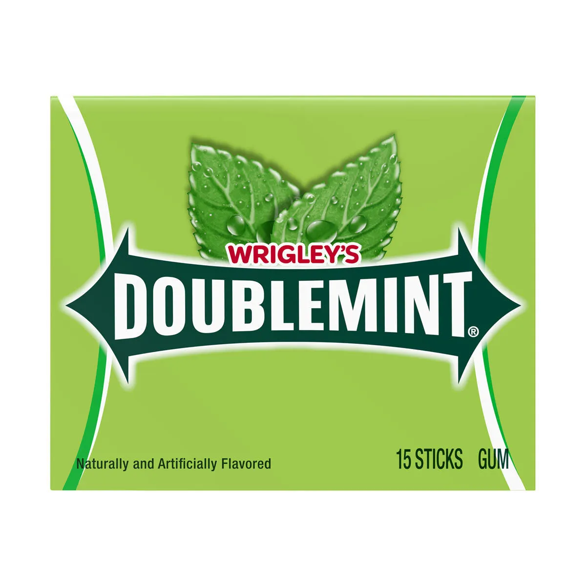 Wrigley's Doublemint Gum Chewing Gum Sticks, 15 pk