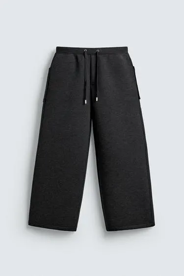 TECHNICAL WIDE-LEG JOGGERS